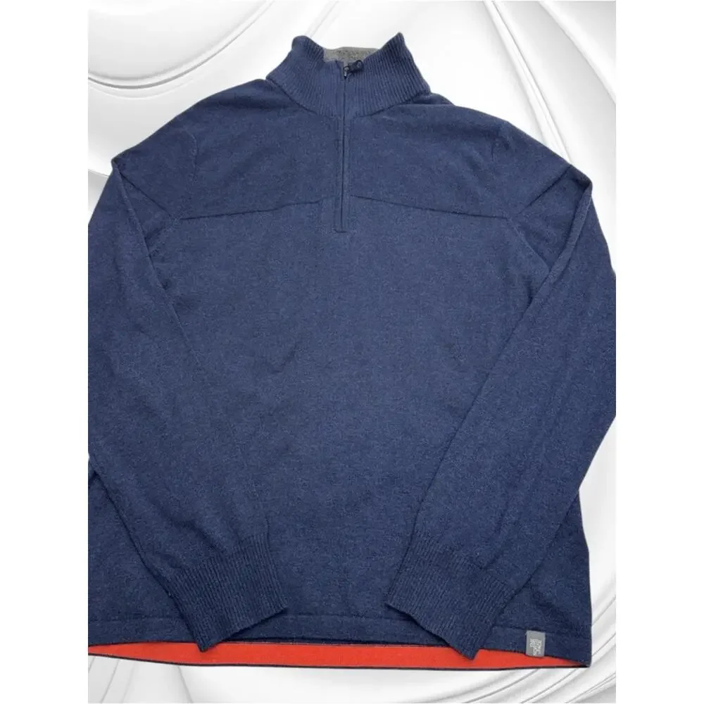 THE NORTH FACE Men’s Medium Blue 1/4 Zip Sweater