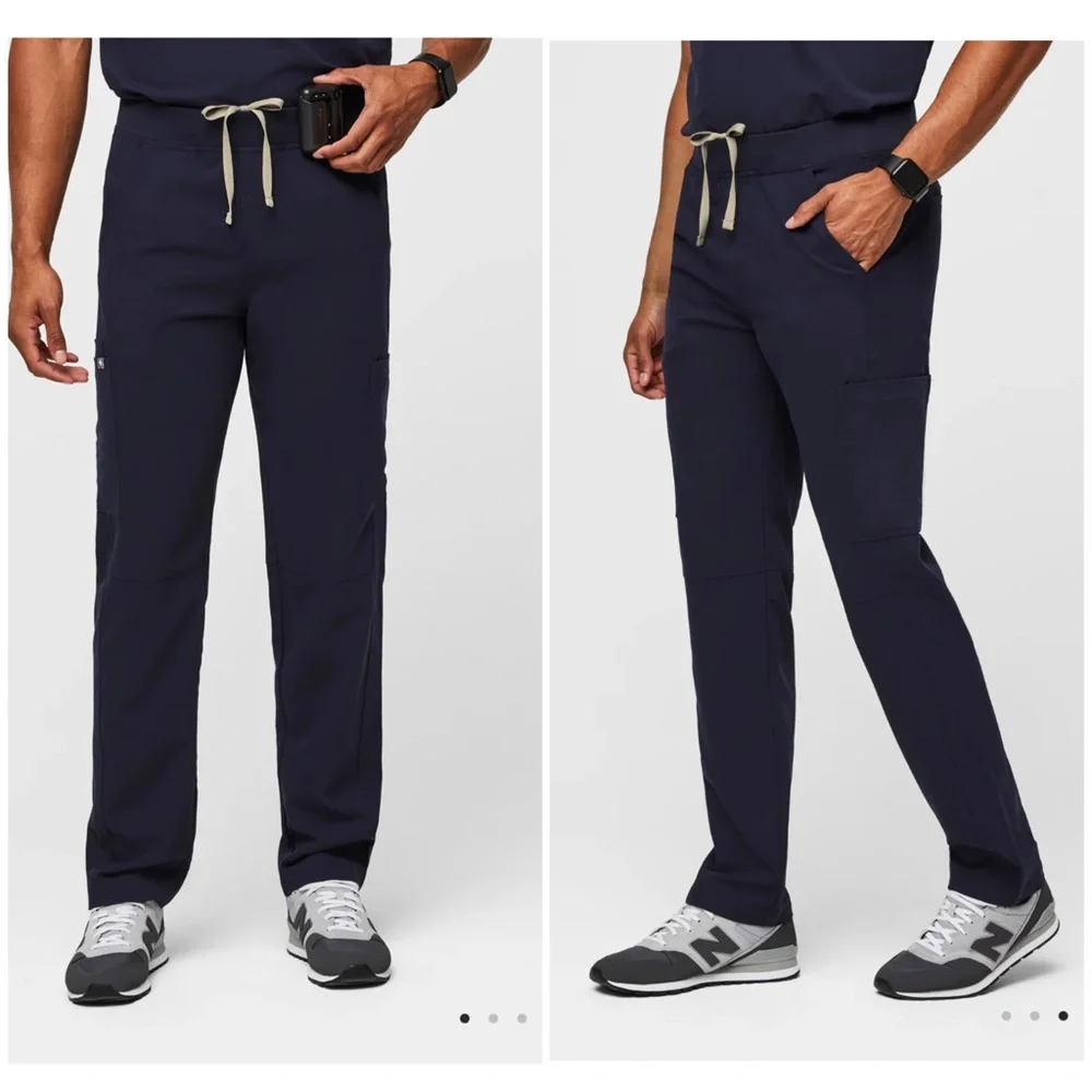 Figs Men’s Axim Cargo‎ Scrub Pants™ Nurse Scrubs Uniform Navy Medium