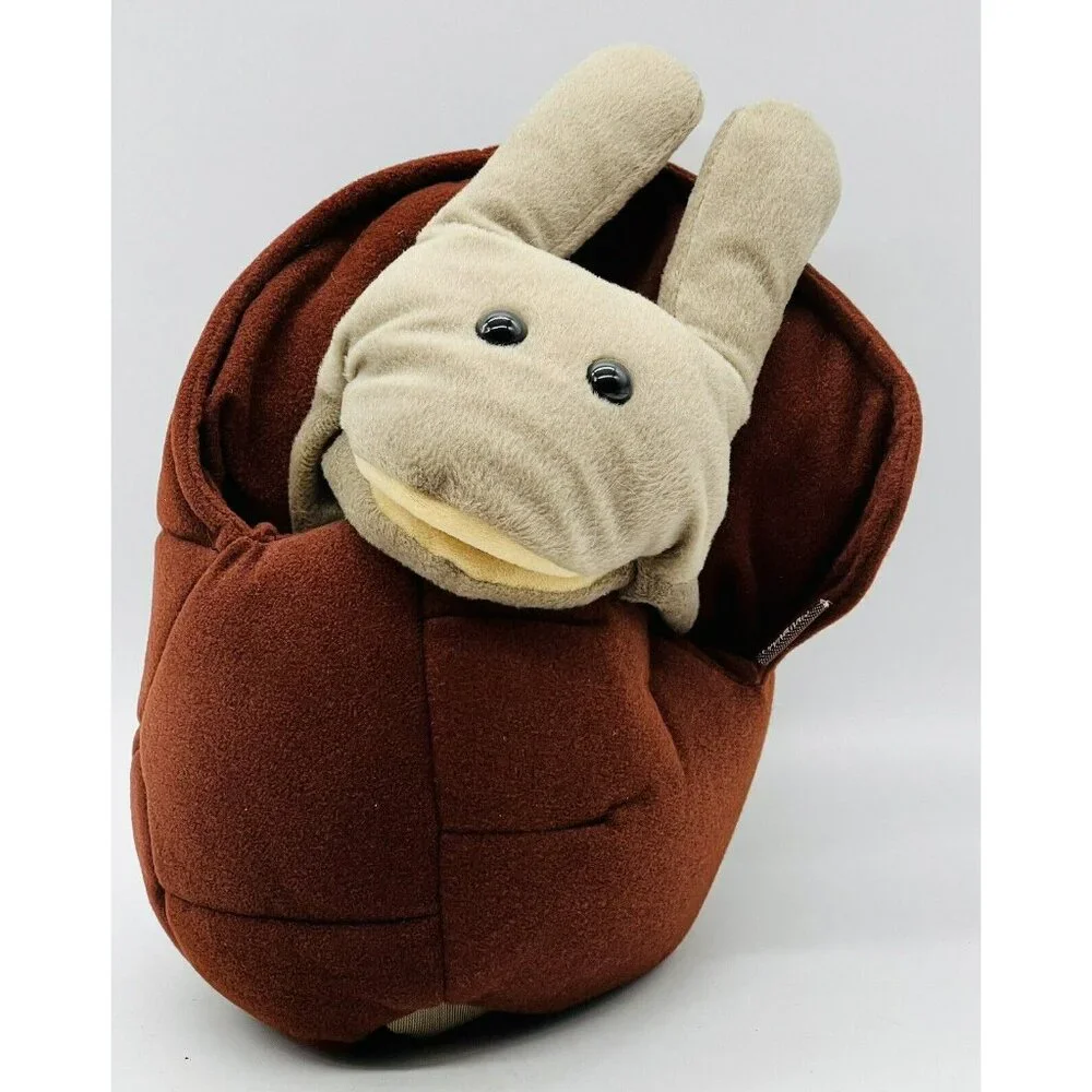 Folkmanis Folktails Brown Snail Shell Hand Puppet Full Body Plush 12‎ Inch