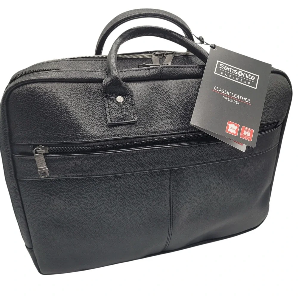 Samsonite‎ Classic Leather Briefcase for 15.6