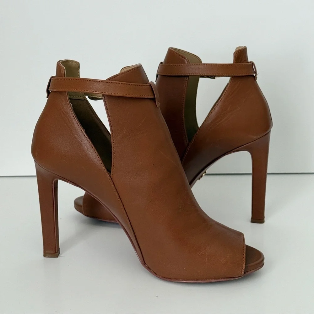 Michael Kors Women's Lawson High-Heel Buckled Open Toe Shooties