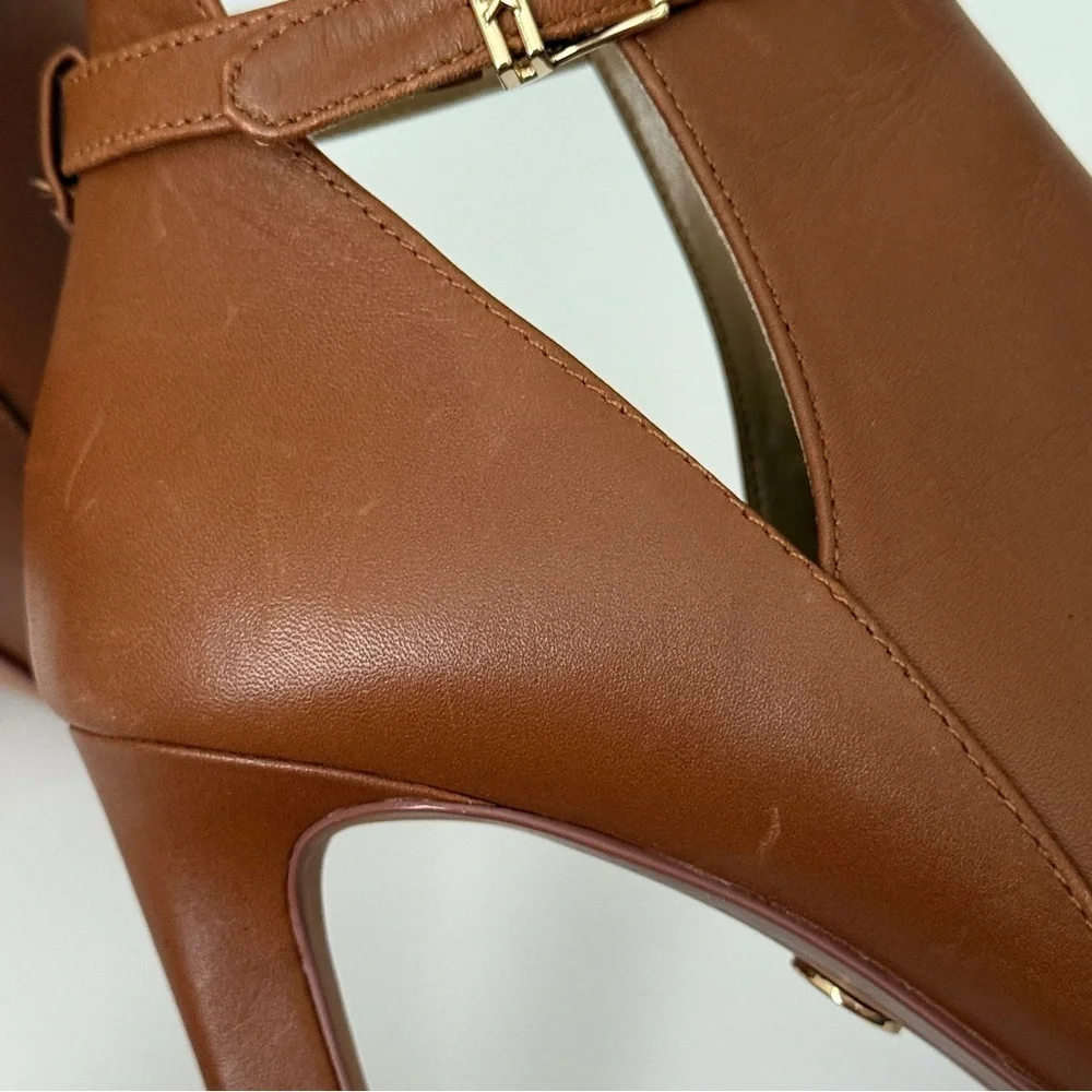 Michael Kors Women's Lawson High-Heel Buckled Open Toe Shooties