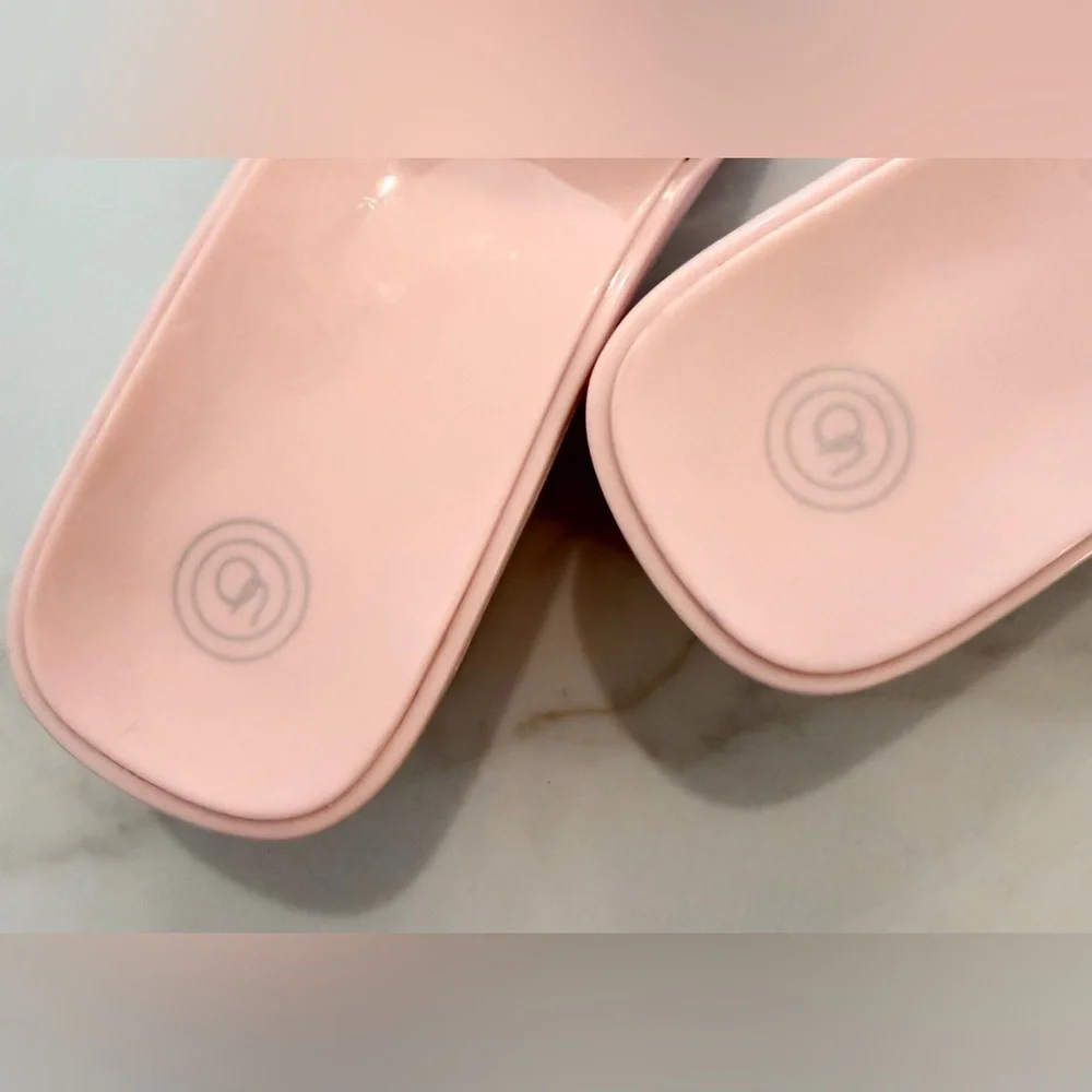 Urban Outfitters Baby Pink Size 9 Chunky Square Toe Jelly Platform Sandals UO