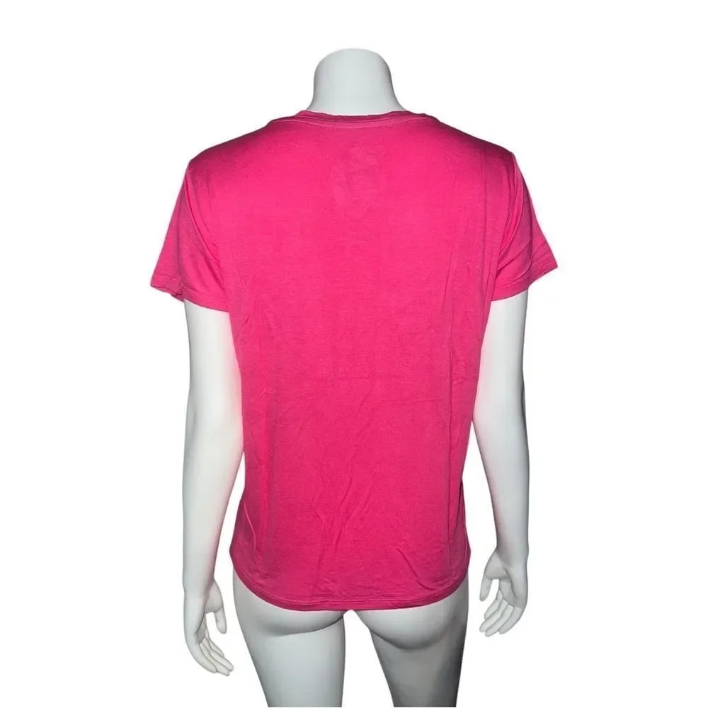 Vera Bradley Cadence Essential Tee Pink Cashmere Sleep Shirt Large NWT