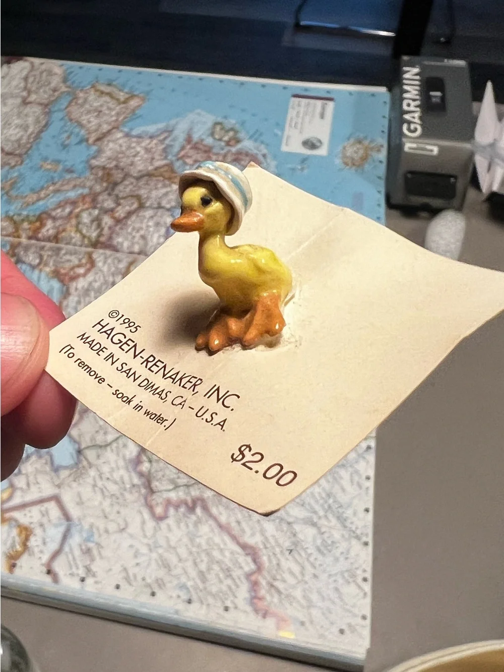 Hagen-Renaker Sister Goose Figurine with Hat