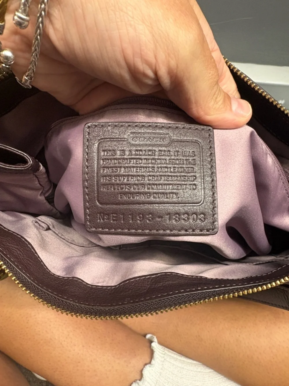 Coach classic leather