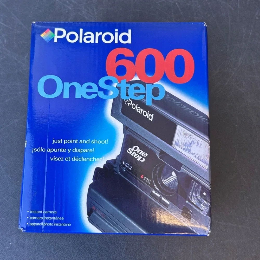 Polaroid 600 OneStep Camera Vintage Y2K Retro Tech Instant Film w Box Manual
