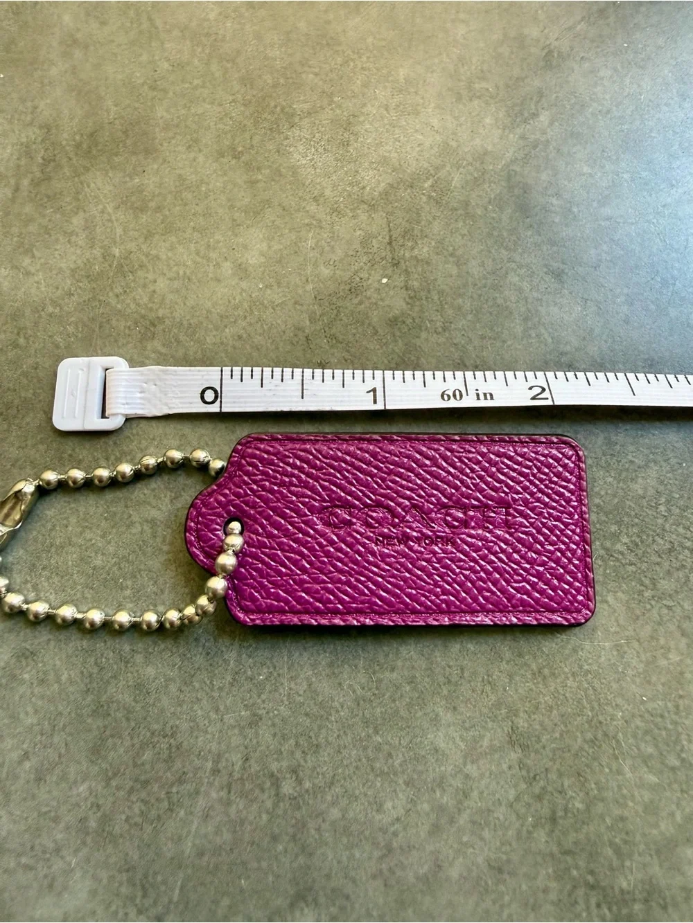 Pick 1 Coach Hang Tag - Plum, Salmon Pink or Navy