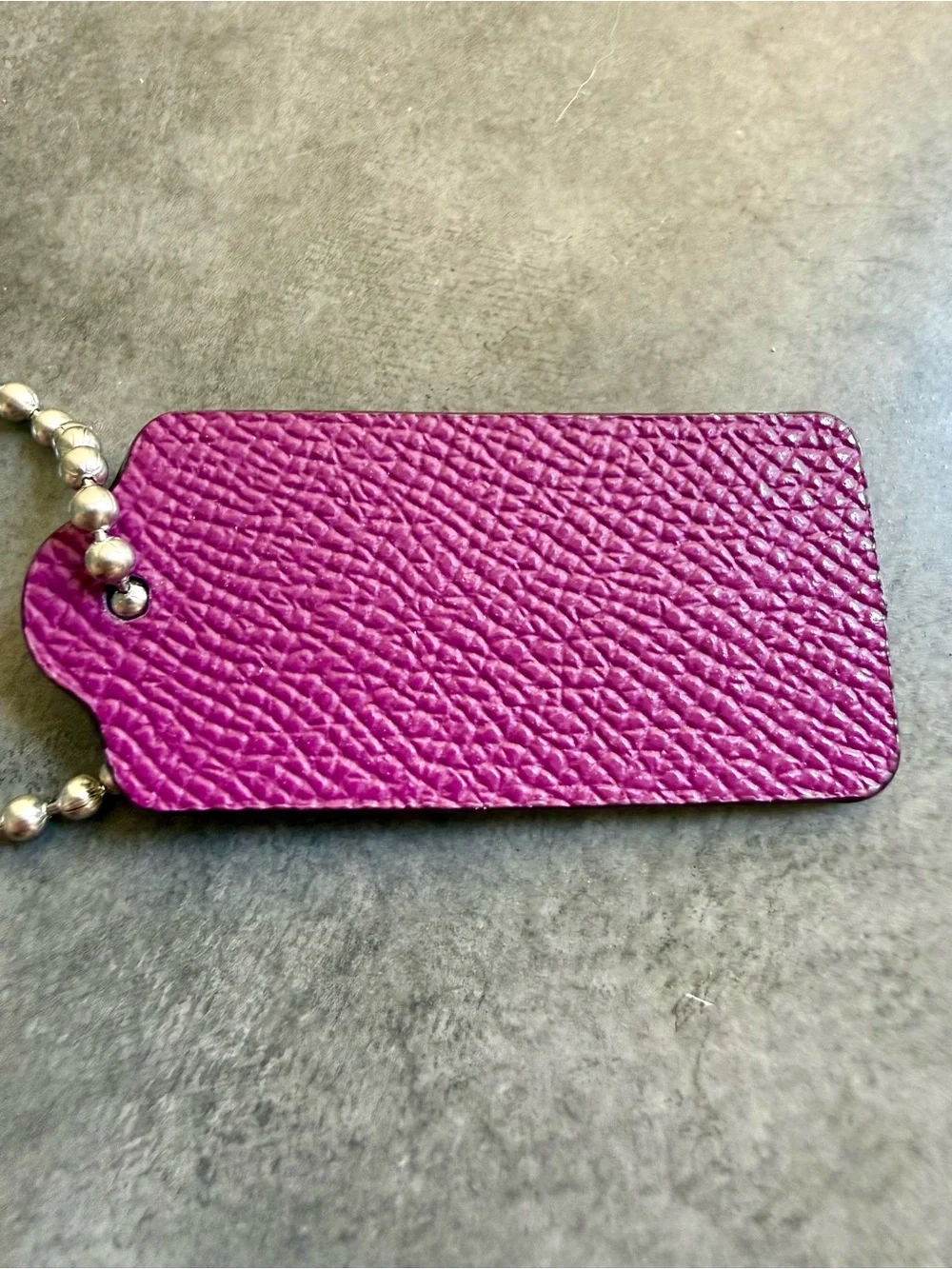 Pick 1 Coach Hang Tag - Plum, Salmon Pink or Navy