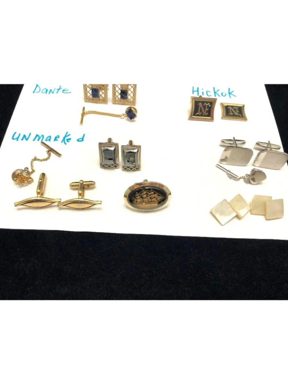 Swank Dante Shields Hickok vintage lot