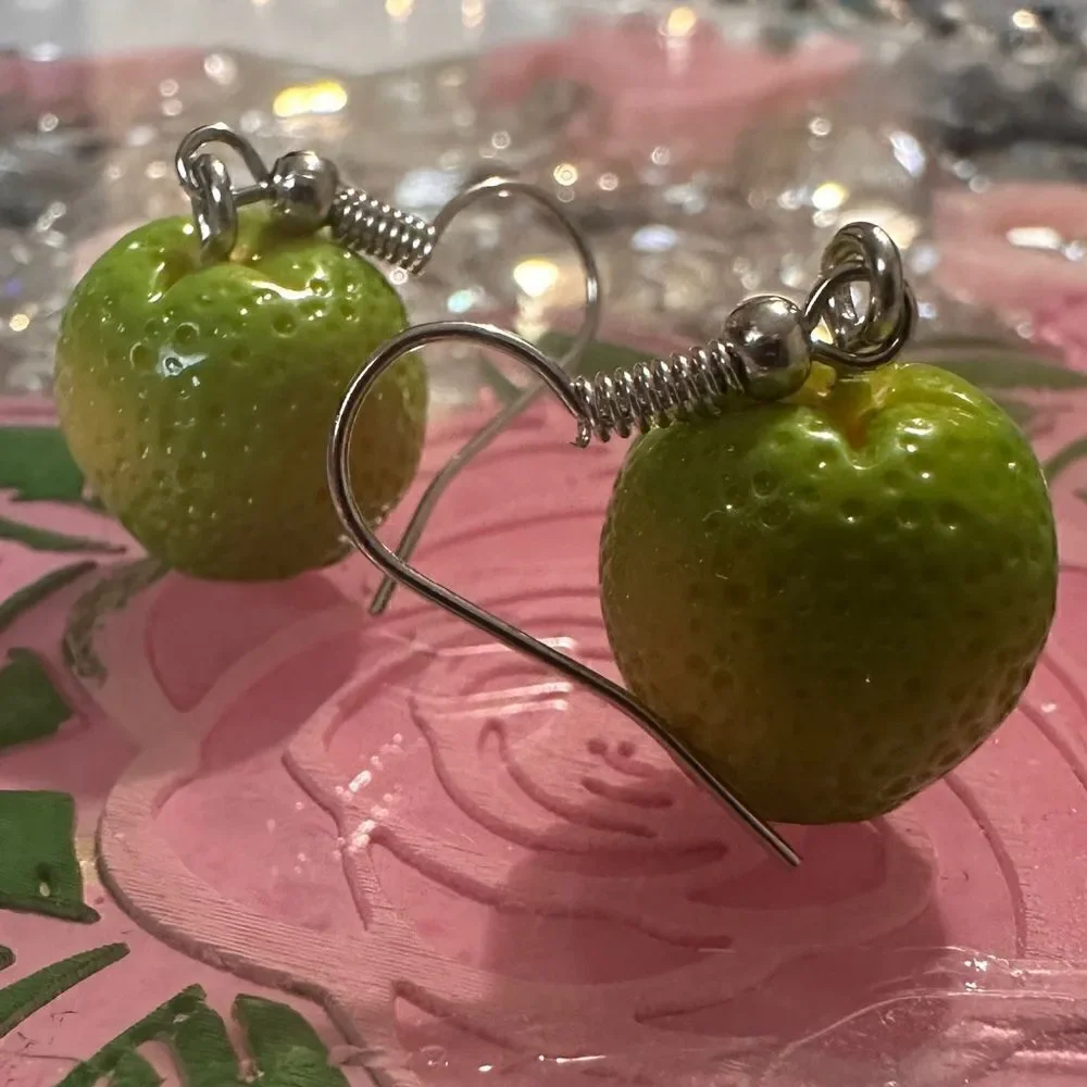 Green orange women's earrings/ kids