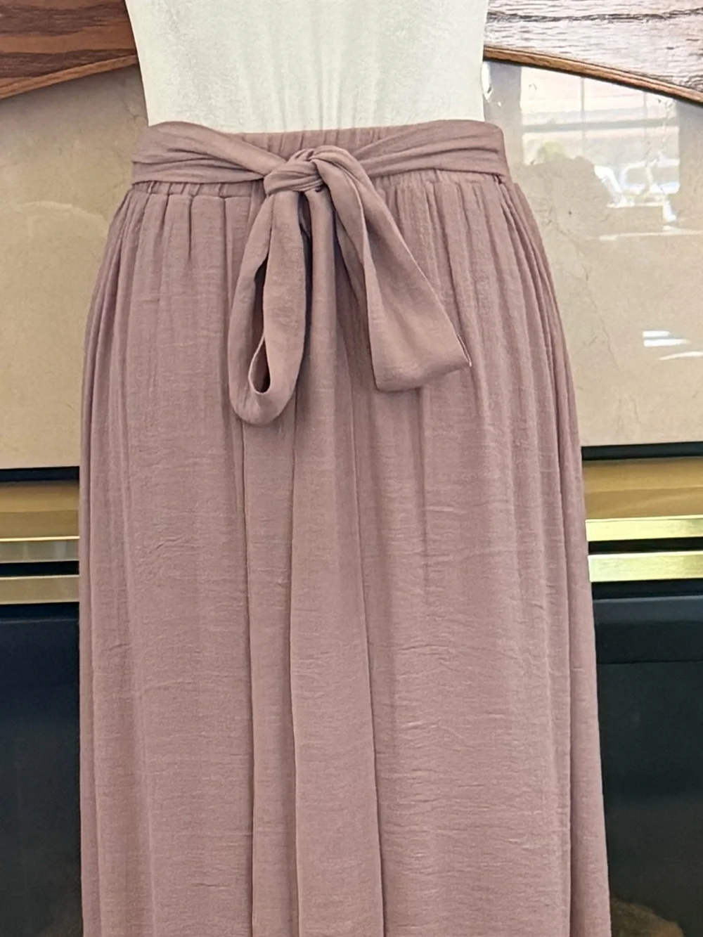 Listicle Mauve Bohemian Maxi Skirt Size Medium
