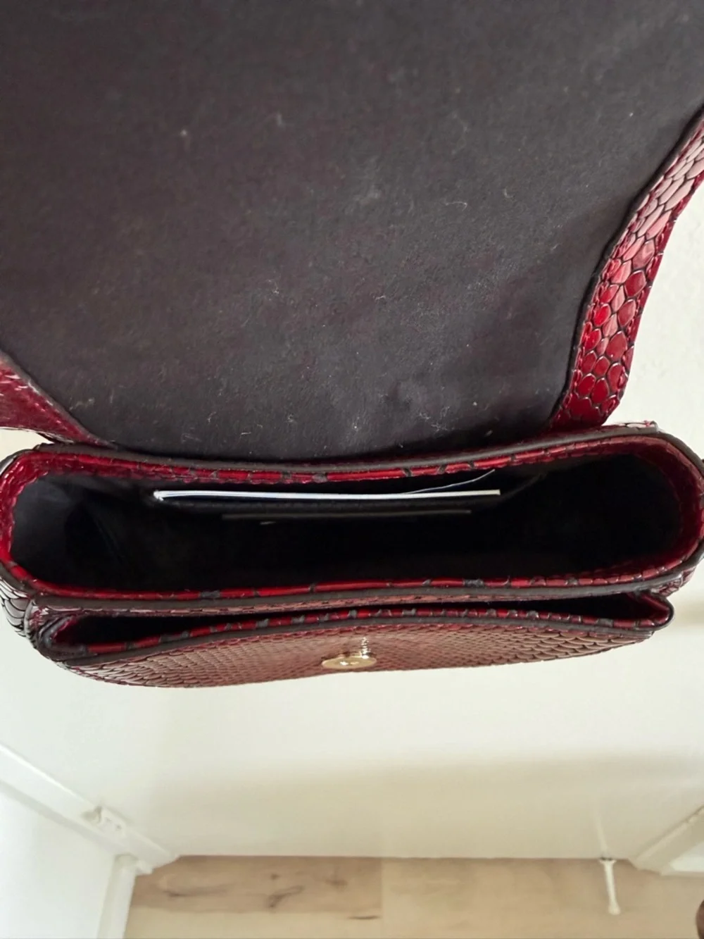 Rebecca Minkoff compact burgundy