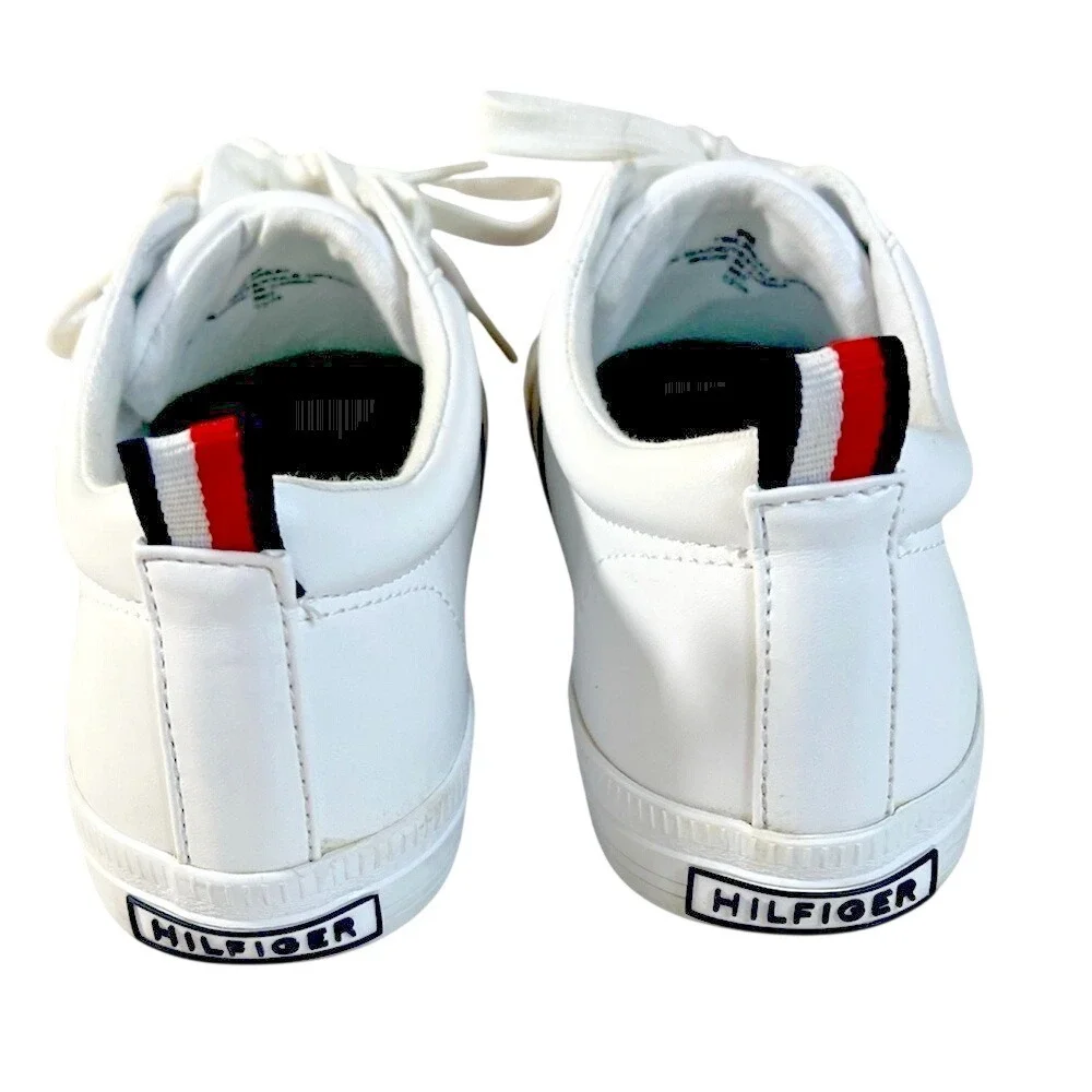 TOMMY HILFIGER Lireai Fashion Sneakers, Women's, White &‎ Striped, Size 9 Medium