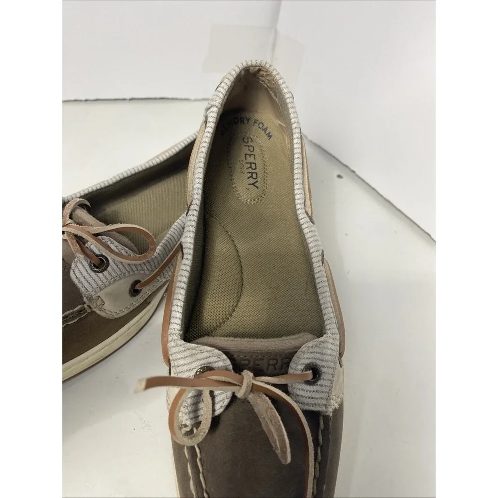 Sperry Women's Top Sider STS81051 Tan Leather Boat Shoe -‎ Size 7.5 M