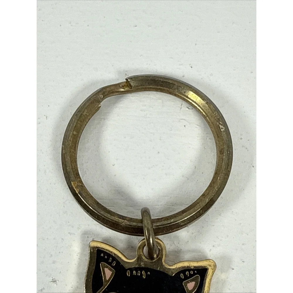 Enamel black cat
