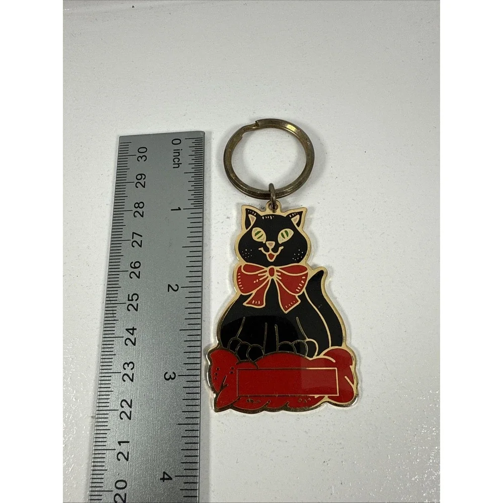 Enamel black cat