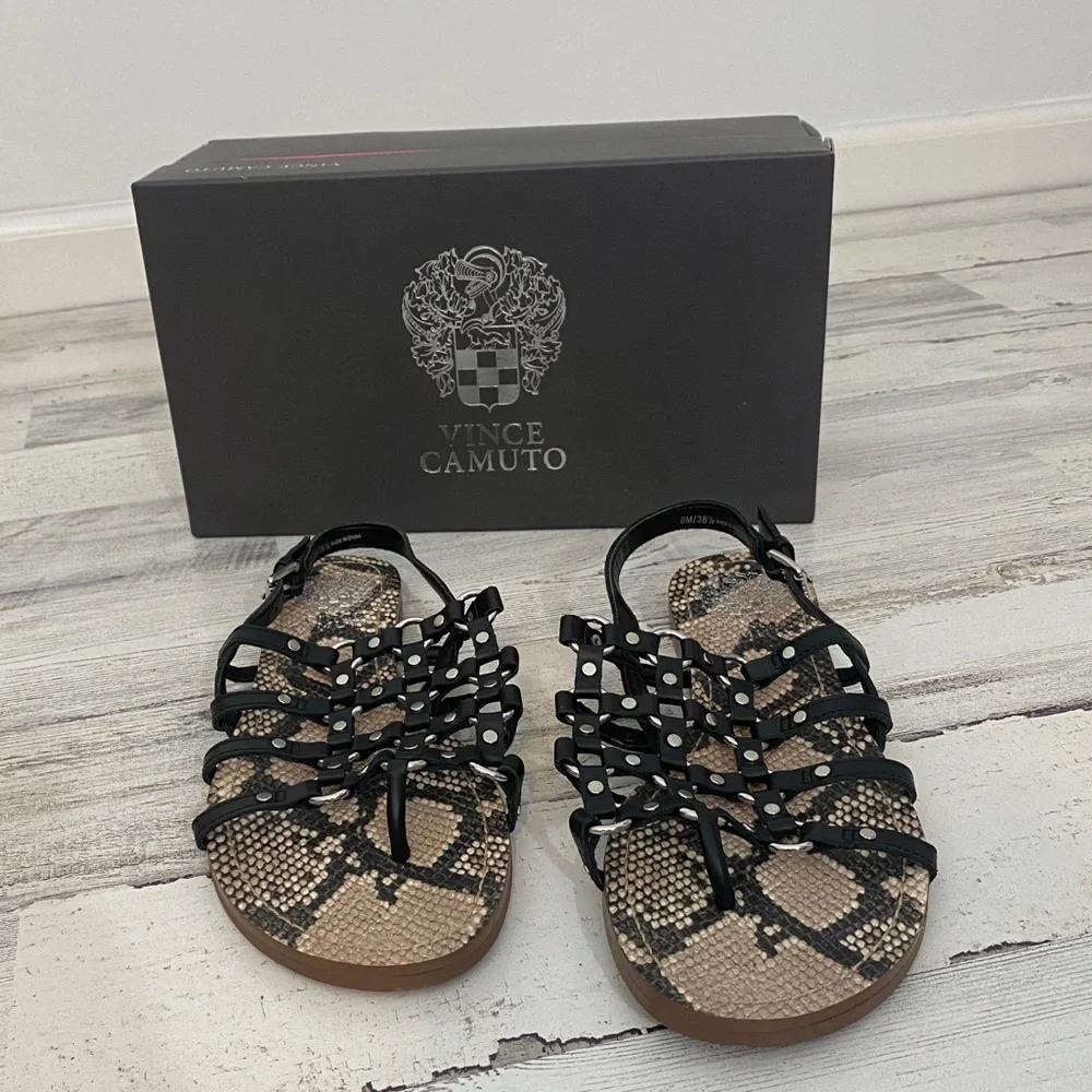 Vince Camuto metallic leather