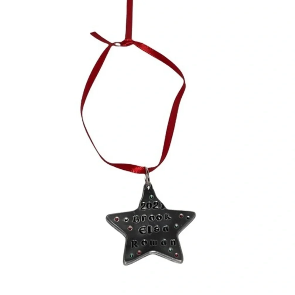 Handmade personalized ornament