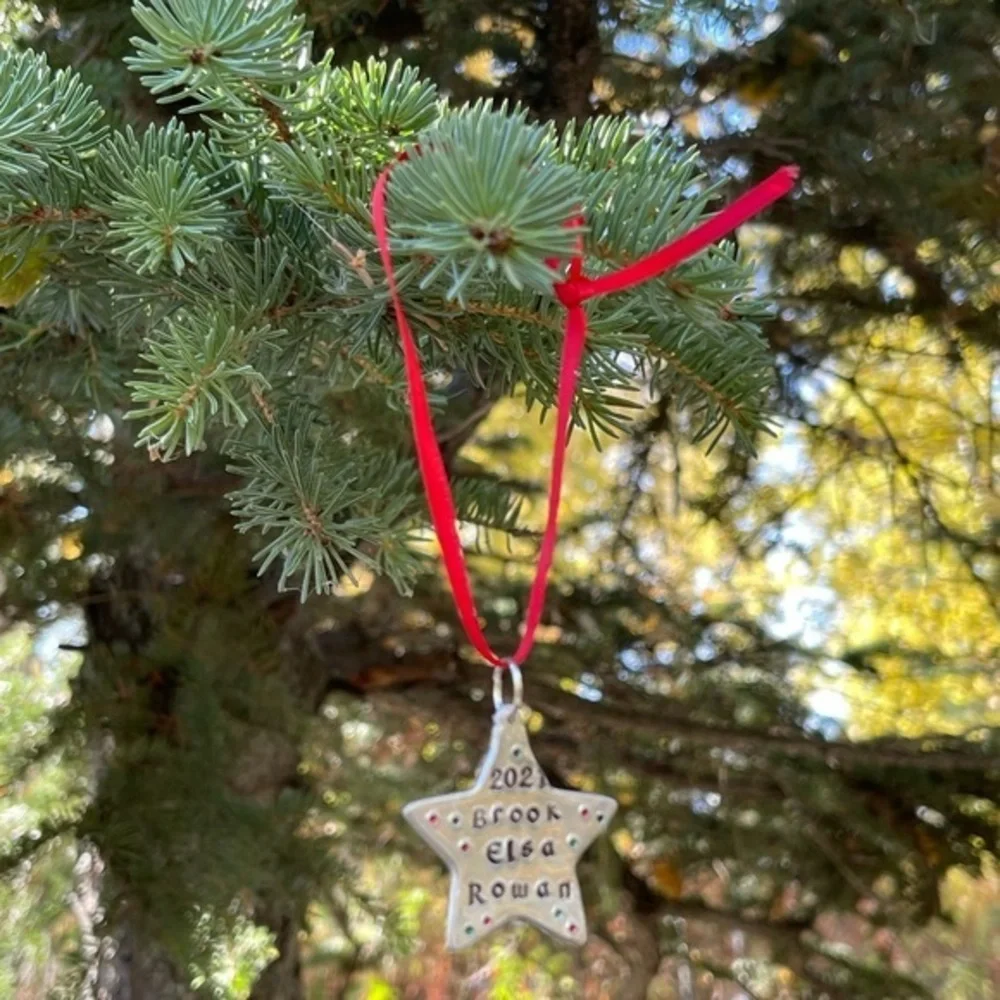 Handmade personalized ornament