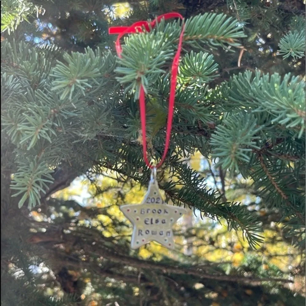 Handmade personalized ornament