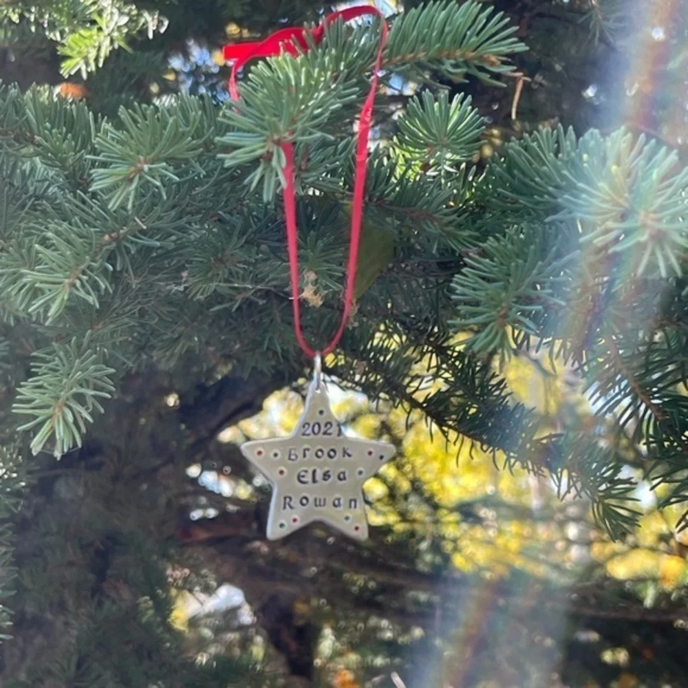 Handmade personalized ornament