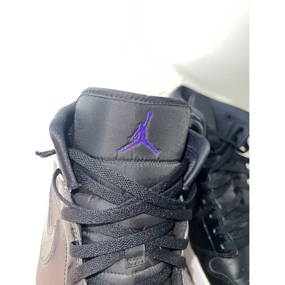 Nike Air Jordan 1 Mid Space Jam Black Dark Concord DV1308-004 Mens Size 14