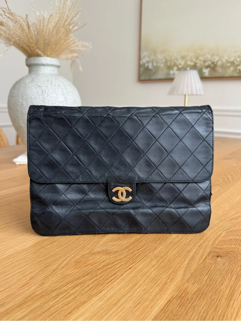 ✅AUTHENTIC✅CHANEL LAMBSKIN QUILTED BAG