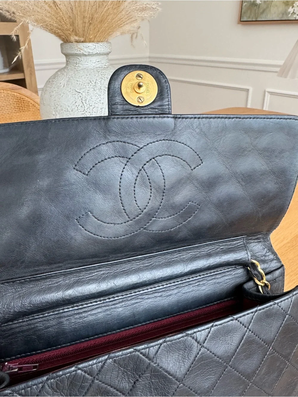 ✅AUTHENTIC✅CHANEL LAMBSKIN QUILTED BAG