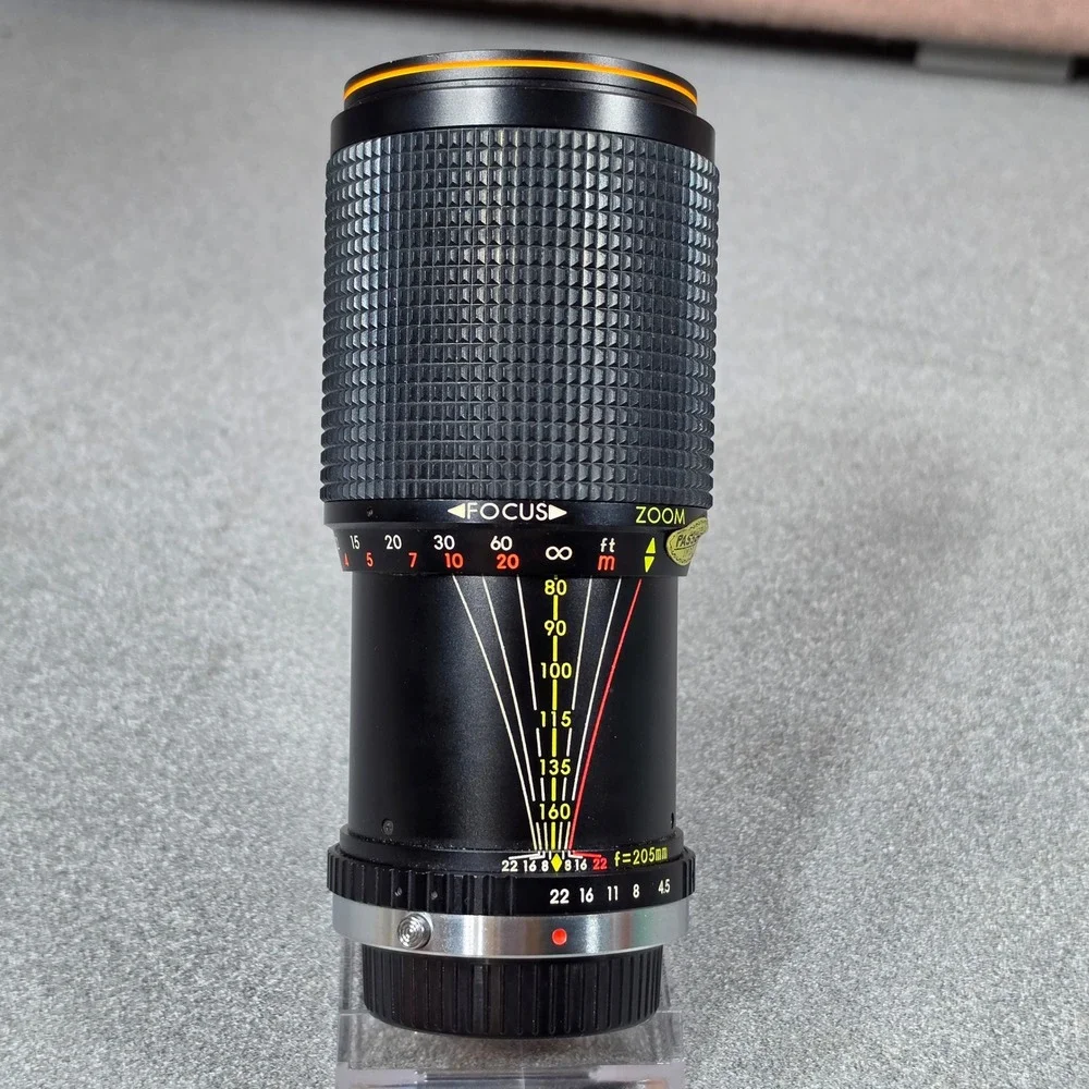 Avigon Auto Zoom MC 80-205mm f/4.5 Lens for SLR Cameras Black Excellent Vintage