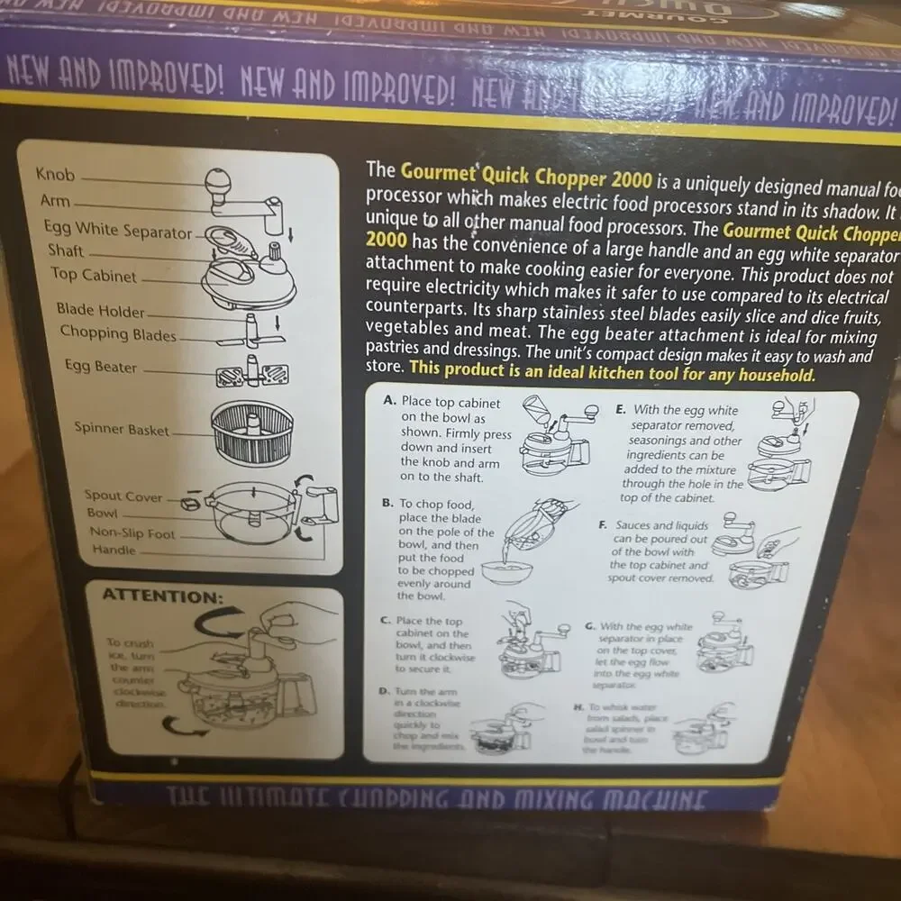 Gourmet quick chopper