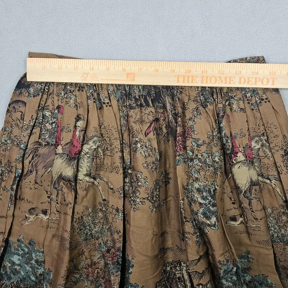 Vintage Charter Club Jame Justin Midi Skirt Women 12 Equestrian Western Prairie