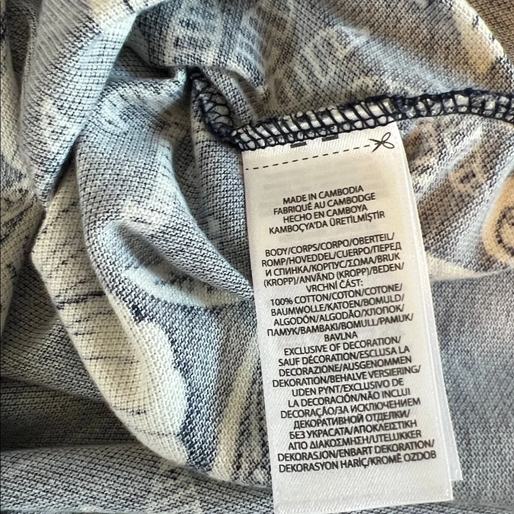 Polo Hibiscus Pique Polo Blue/White Size Large