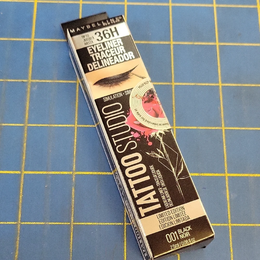 Maybelline Tattoo 36h Studio Eyeliner - 001 Black 2.5ml New In Box