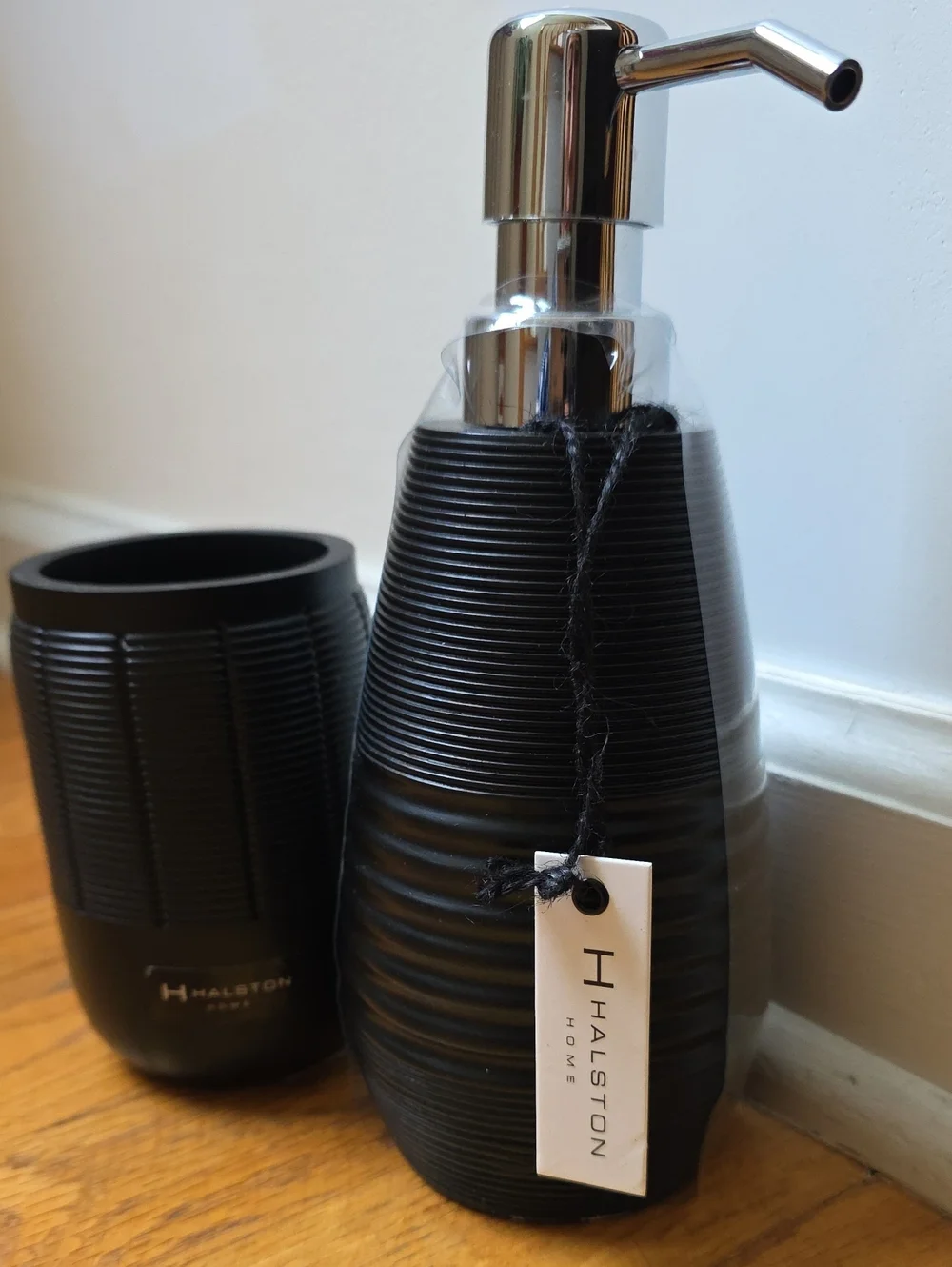 Halston Home black ribbed