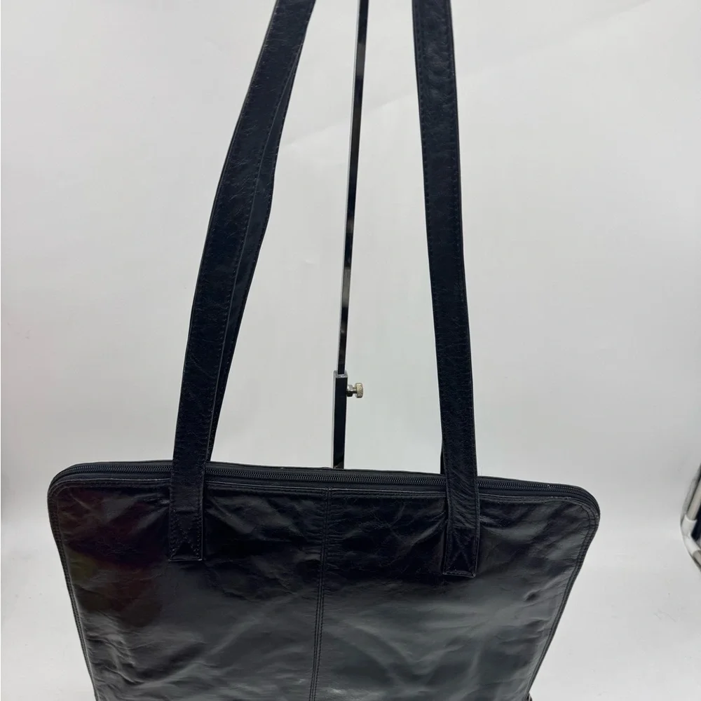 latico Black Leather Laptop Bag