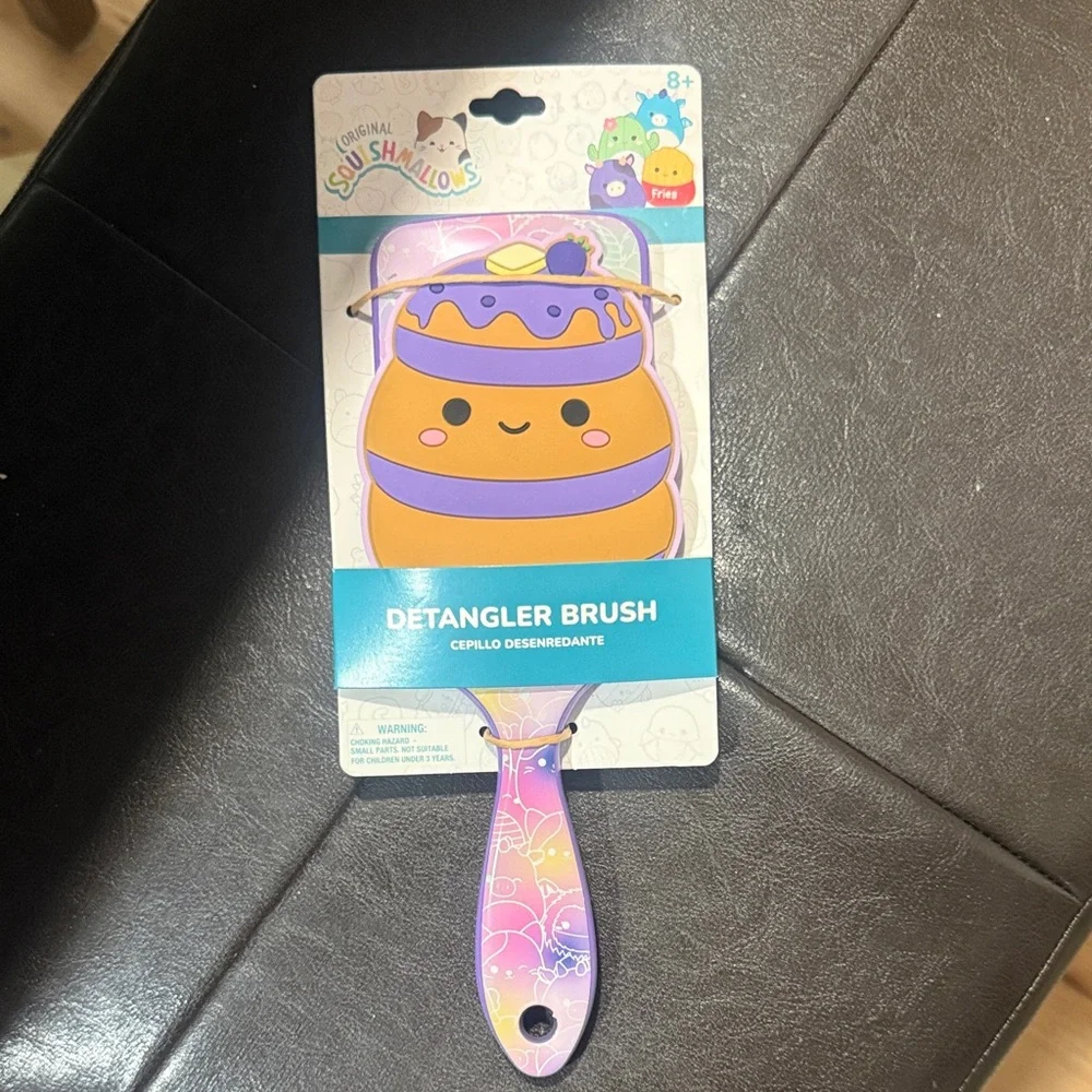 Squishmallows Orange & Purple Paden Detangler Brush