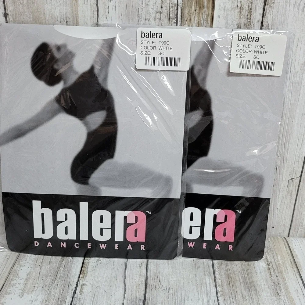 Balera White Dance Tights Child Ballet Tap Jazz Dancewear