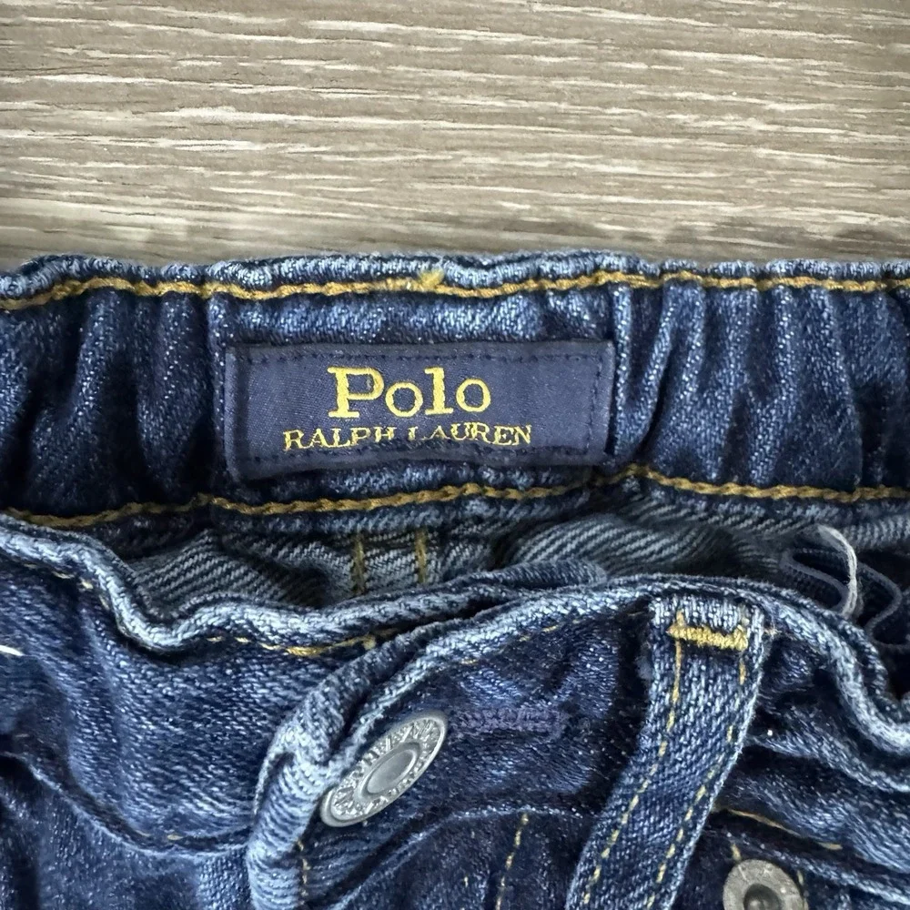 Polo Ralph Lauren The Astor Slim Boyfriend Denim Spell Out Logo Jeans Girls‎ 5