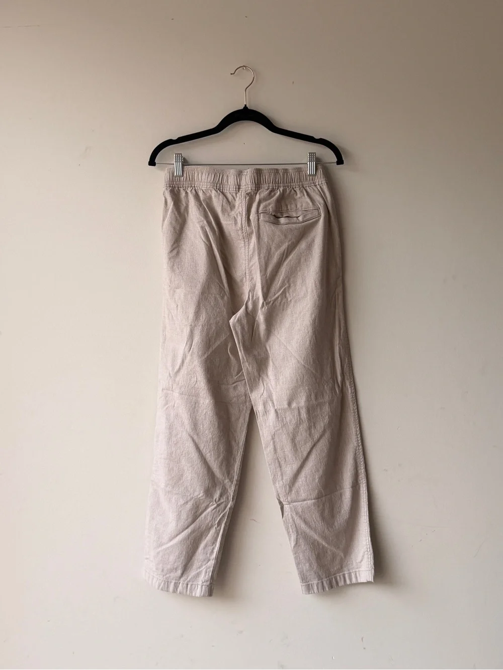 Hollister Light Beige Drawstring Joggers