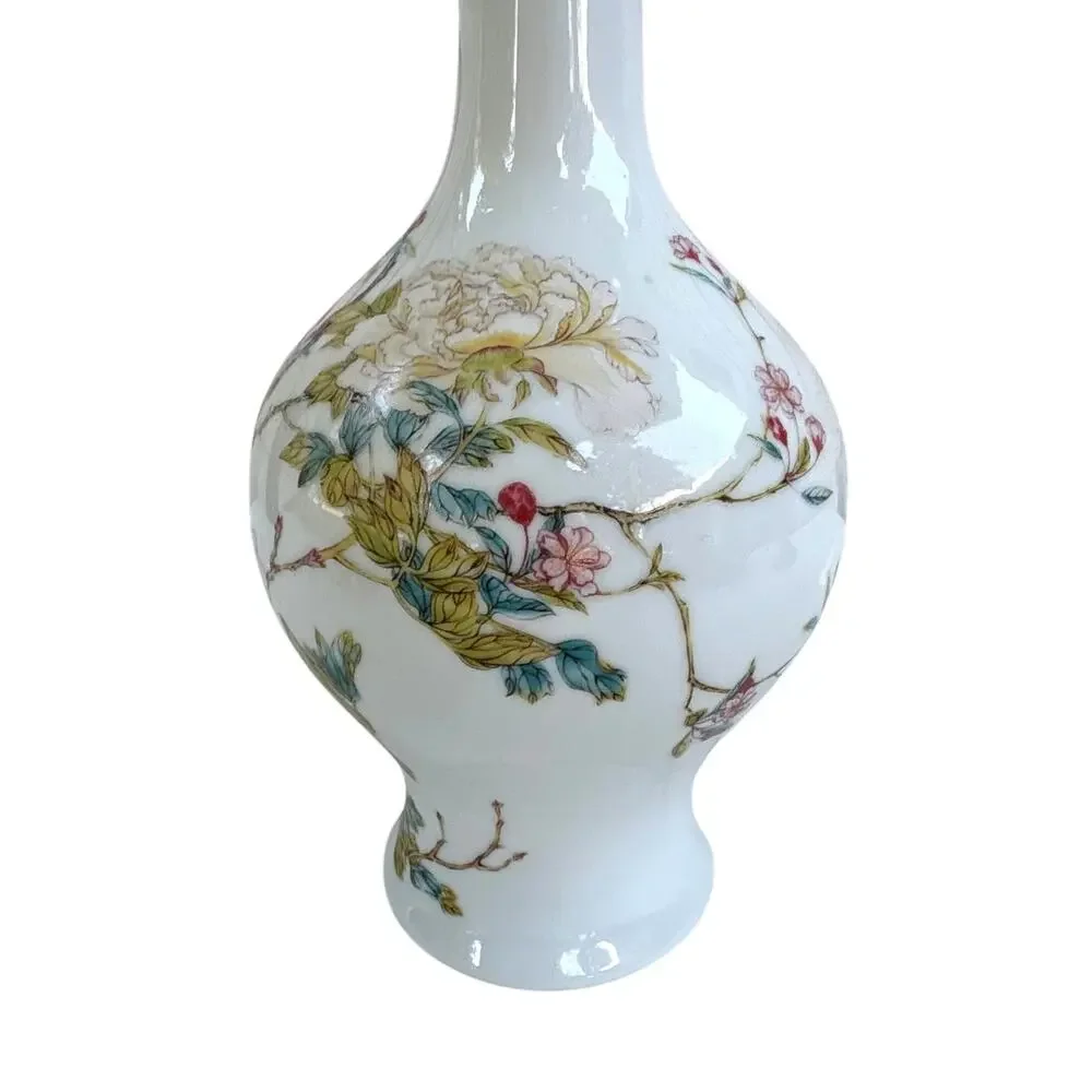 VTG Lenox The Peony Vase Qing Emperor Collection Porcelain Vase 11