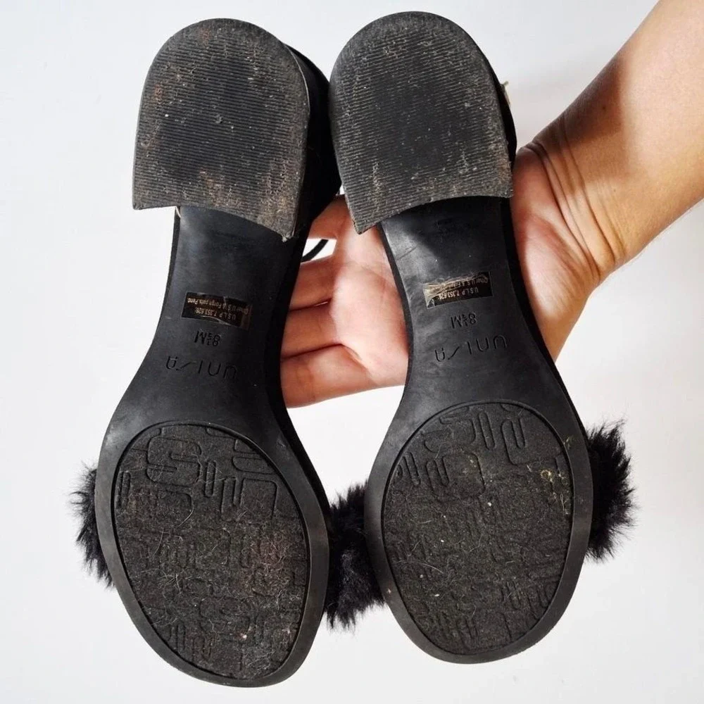 Unisa black faux