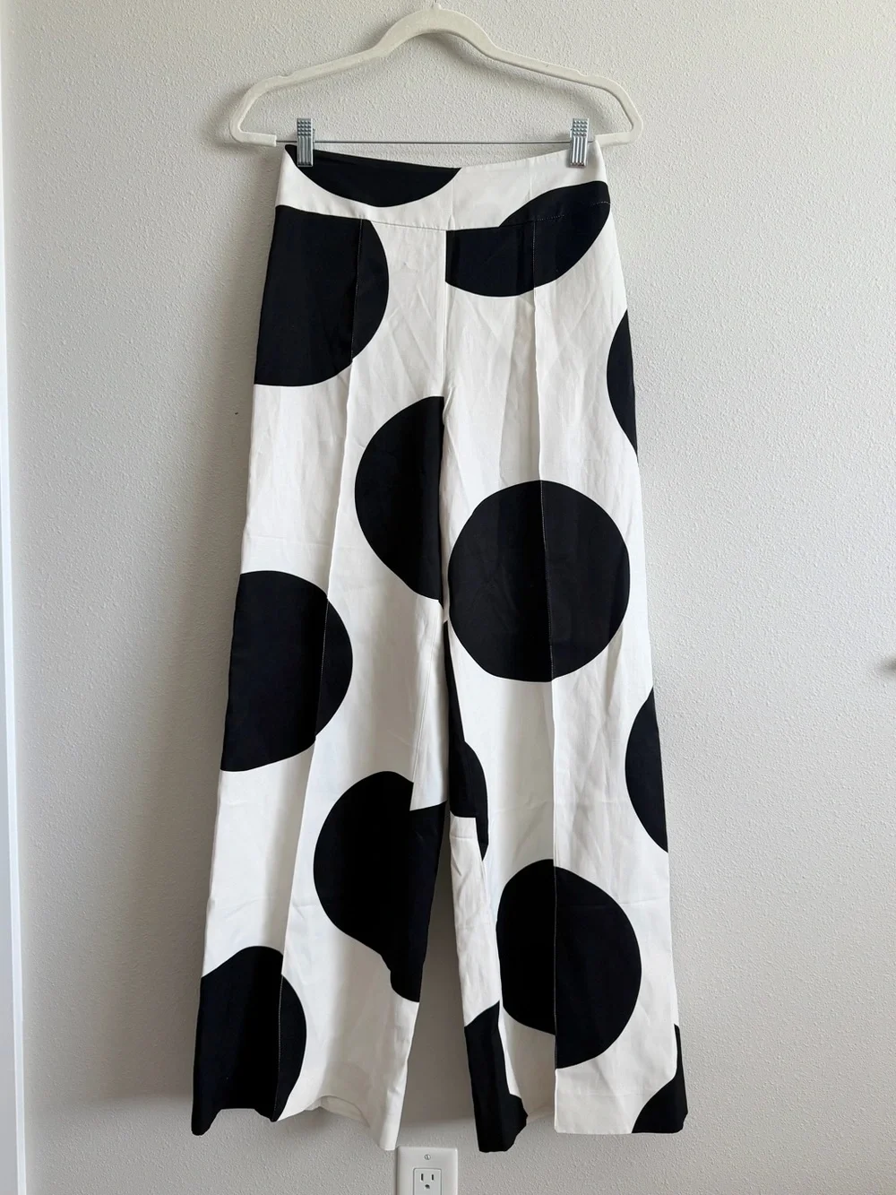NEW Zara Polka Dot Wide Leg Pants Size Small