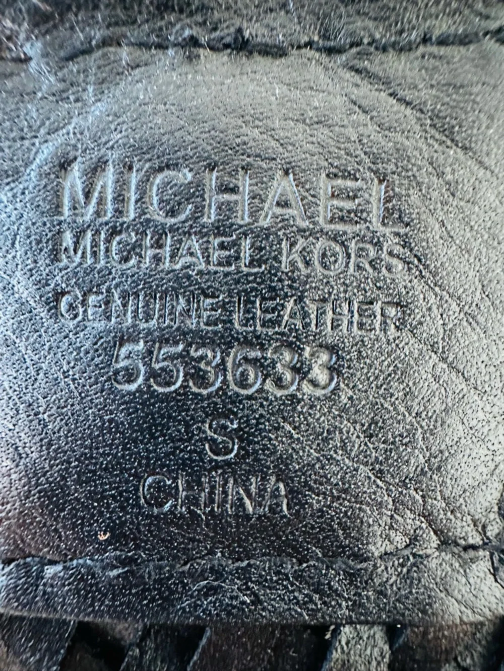 Michael Kors woven leather