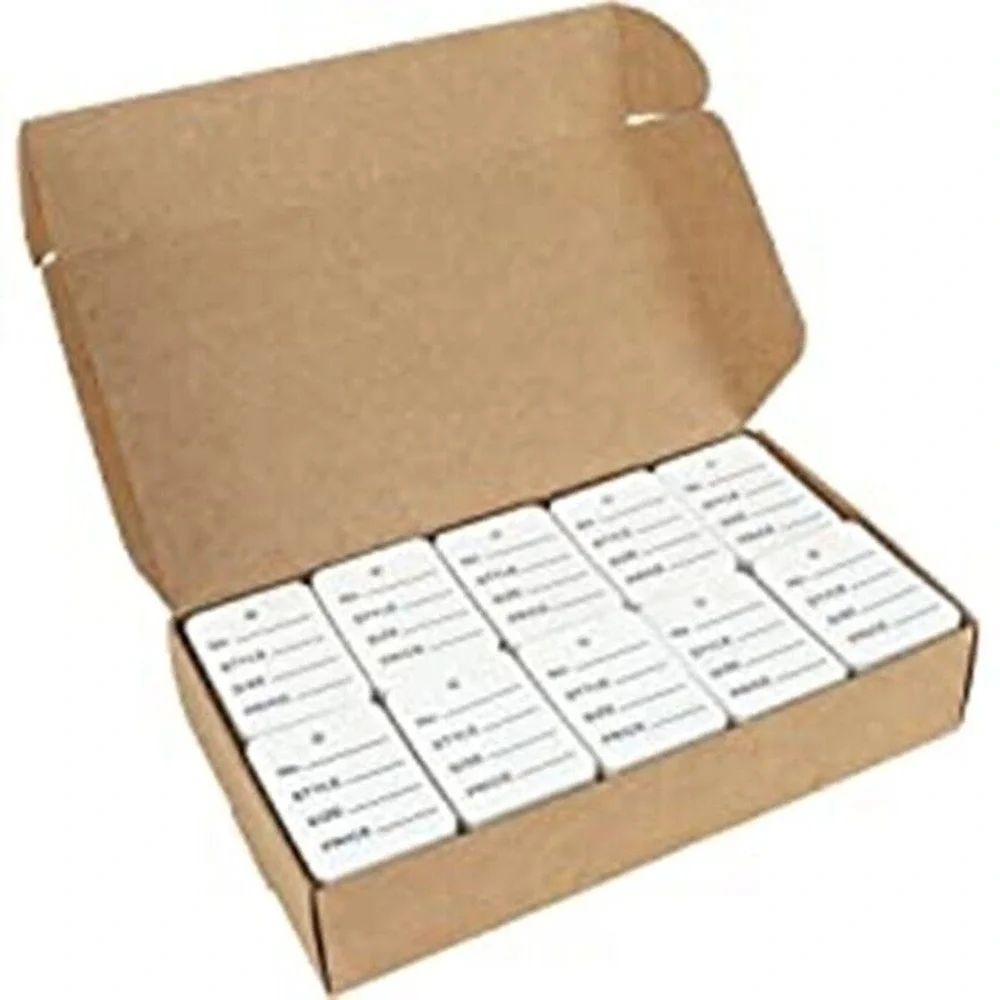 Unbranded white cardstock