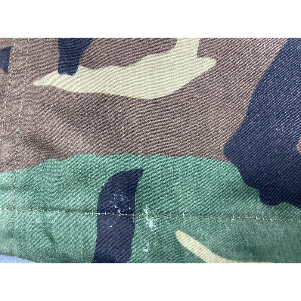 Vintage US Military Jacket Small Woodland Camo M65 Cold Weather Field Alpha‎