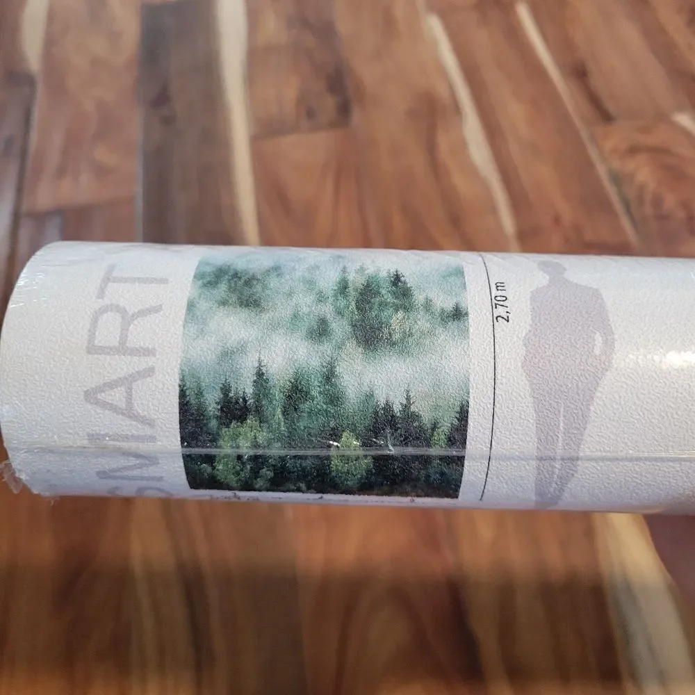 Smart Art Easy - Misty Forest Trees Green Wallpaper 2 Rolls RV $318