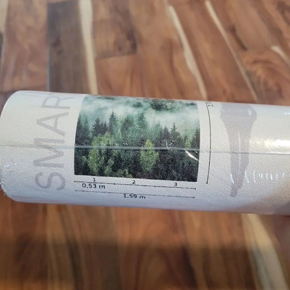 Smart Art Easy - Misty Forest Trees Green Wallpaper 2 Rolls RV $318