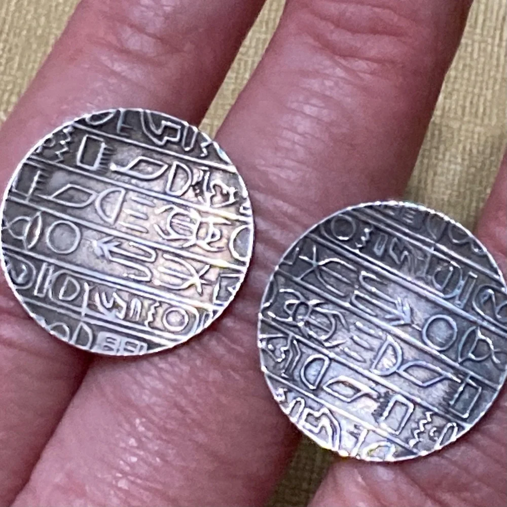 Vintage silver egyptian