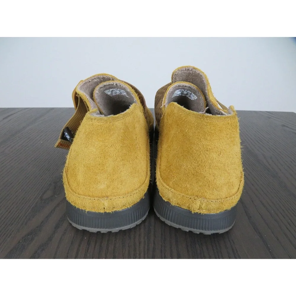 Chaco Paonia Shoes Mens 11 Yellow Suede Slip On Buckle Comfort Casual JCH107449